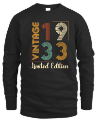 Product Vintage 1933 Limited Edition Birthday Unisex Sweatshirt