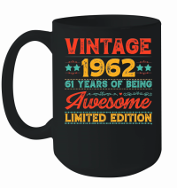 Product Vintage 1962 Being Awesome Limited Edition Birthday Mug