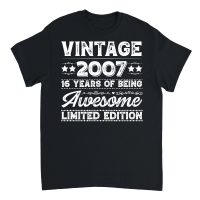 Product Vintage 2007 Being Awesome Limited Edition Birthday Unisex T-Shirt