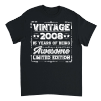 Product Vintage 2008 Being Awesome Limited Edition Birthday Unisex T-Shirt