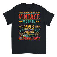 Product Vintage Made In 1993 Birthday Unisex T-Shirt