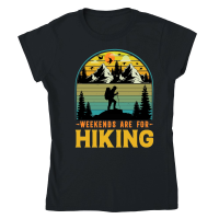 Product Weekends Are For Hiking Classic Womens Crewneck T-shirt