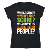 Product Whose Serve What's The Score Pickleball Lover Classic Womens Crewneck T-shirt