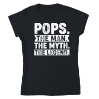 Product Pops The Man The Myth The Legend Classic Womens Crewneck T-shirt