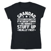 Product Grandad Knows Everything Classic Womens Crewneck T-shirt