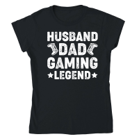 Product Husband Dad Gaming Legend Classic Womens Crewneck T-shirt