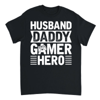 Product Husband Daddy Gamer Hero Unisex T-Shirt