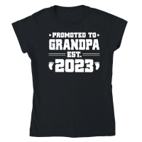 Product Promoted to Grandpa Est 2023 Classic Womens Crewneck T-shirt