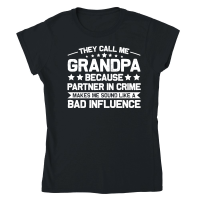 Product They Call Me Grandpa Because Partner In Crime Classic Womens Crewneck T-shirt