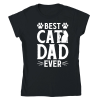 Product Best Cat Dad Ever   01 Classic Womens Crewneck T-shirt