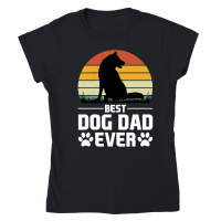 Product Best Dog Dad Ever Classic Womens Crewneck T-shirt