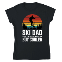 Product Ski Dad Like a Regular Dad But Cooler Classic Womens Crewneck T-shirt