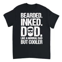 Product Bearded Inked Dad Like A Normal Dad But Cooler Unisex T-Shirt