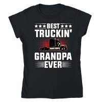 Product Best Truckin' Grandpa Ever Classic Womens Crewneck T-shirt