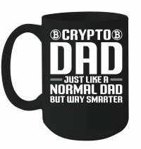 Product Crypto Dad just like a Normal Dad but way Smarter Mug