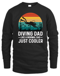Product Diving Dad Like a Normal Dad Just Cooler Unisex Sweatshirt