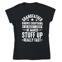 Product Grandfather Knows Everything Classic Womens Crewneck T-shirt