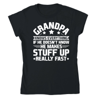Product Grandpa Knows Everything Classic Womens Crewneck T-shirt