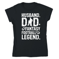 Product Husband Dad Fantasy Football Legend Classic Womens Crewneck T-shirt