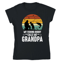 Product My Fishing Buddy Calls Me Grandpa Classic Womens Crewneck T-shirt