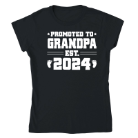 Product Promoted to Grandpa Est 2024 Classic Womens Crewneck T-shirt