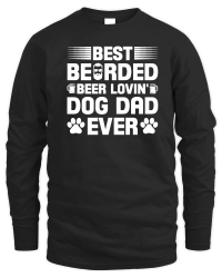 Product Best Bearded Beer Lovin' Dog Dad Ever Unisex Sweatshirt