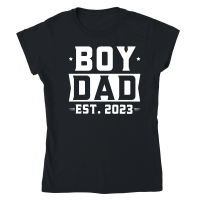 Product Boy Dad Est 2023 Classic Womens Crewneck T-shirt