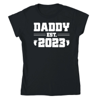 Product Daddy Est 2023 Classic Womens Crewneck T-shirt
