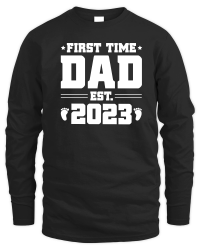 Product First Time Dad Est 2023 Unisex Sweatshirt