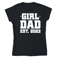 Product Girl Dad Est 2023 Classic Womens Crewneck T-shirt
