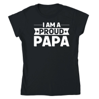 Product I Am A Proud Papa Classic Womens Crewneck T-shirt