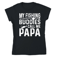 Product My Fishing Buddies Call Me Papa Classic Womens Crewneck T-shirt