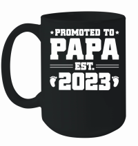 Product Promoted to Papa Est 2023 Mug