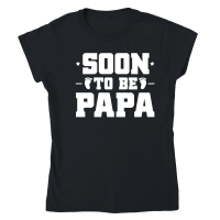 Product Soon To Be Papa Classic Womens Crewneck T-shirt
