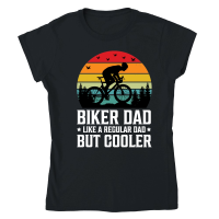 Product Biker Dad Like a Regular Dad But Cooler Classic Womens Crewneck T-shirt