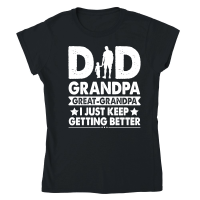 Product Dad Grandpa Great Grandpa Classic Womens Crewneck T-shirt