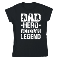 Product Dad Hero Veteran Legend Classic Womens Crewneck T-shirt