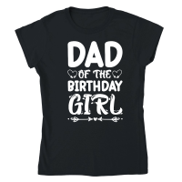 Product Dad Of The Birthday Girl Classic Womens Crewneck T-shirt