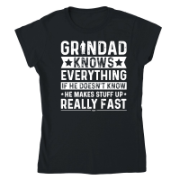 Product Grandad Know Everything Grandpa Classic Womens Crewneck T-shirt