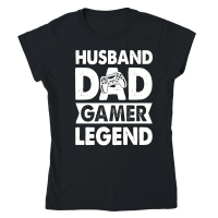 Product Husband Dad Gamer Legend Classic Womens Crewneck T-shirt