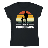 Product I Am A Proud Papa Classic Womens Crewneck T-shirt