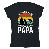 Product My Fishing Buddies Call Me Papa Classic Womens Crewneck T-shirt