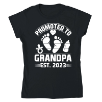 Product Promoted to Grandpa Est 2023 Classic Womens Crewneck T-shirt