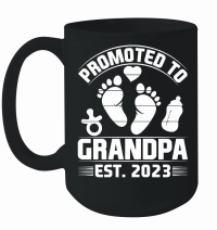 Product Promoted to Grandpa Est 2023 Mug