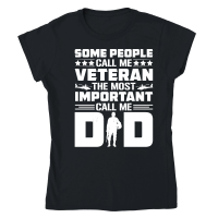 Product Some People Call me Veteran Dad Classic Womens Crewneck T-shirt