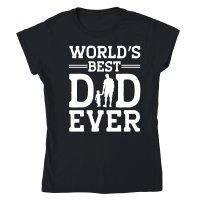 Product World's Best Dad Ever Classic Womens Crewneck T-shirt