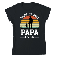 Product World's Best Papa Ever Classic Womens Crewneck T-shirt