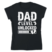 Product Dad Level Unlocked Classic Womens Crewneck T-shirt