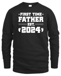 Product First Time Father Est 2024 Unisex Sweatshirt