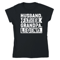 Product Husband Father Grandpa Legend Classic Womens Crewneck T-shirt
